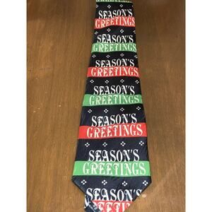 Keith Daniels Seasons Greetings Red Green Black Designer Necktie